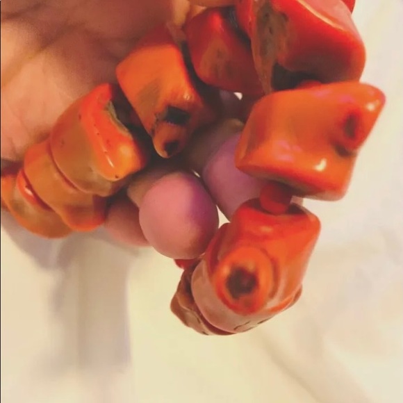 AUTH ANTIQUE Natural Undyed Red CORAL Necklace - Picture 8 of 11